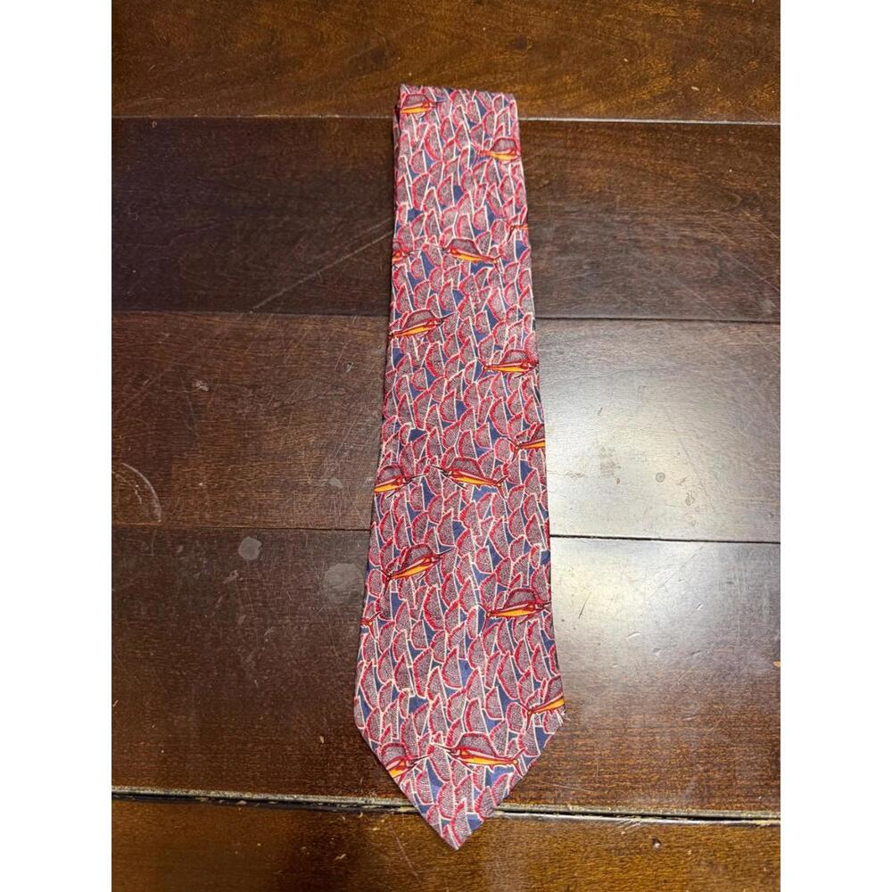 Fish Tales by Schreter “Sailfish” Silk Necktie